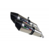 GPR Dvojitá koncovka výfuku Slip - on GPR NEW GRAND PRIX EVO TITANIUM K.136.GPAN.TO Brushed Titanium including removable db killers and link pipes