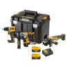 DeWalt DCK355P2T combo sada aku vŕtačka + uhlová brúska + vŕtacie kladivo 18V 2x 5,0Ah aku