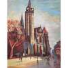Slnečný deň v Košiciach - akad. mal. Varuzhan Aghamyan, originálny, ručne maľovaný obraz L (do veľkosti 95x95cm) Viac farieb