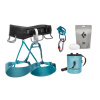 Lezecký set Black Diamond W Momentum Harness Package Aqua Verde