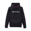 ALPINESTARS mikina LINEAR HOODIE, ALPINESTARS (černá/bílá) - XL