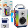 LeanToys Sound Box Hudební sada Mikrofon Bluetooth reproduktor MP3 nahrávání LED