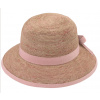 Fiebig - Headwear since 1903 Dámsky letný nekrčivý slamený klobúk Cloche - Crochet Cloche Rose Melanž Veľkosť: Unisize (S-XL)