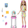 Mattel Barbie opatrovateľka v kvetinových šatách