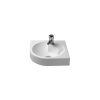 DURAVIT Architec rohové závesné umývadlo s otvorom, bez prepadu, 635 mm x 540 mm, 0448450000