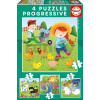 Educa detské puzzle Zvieratká na farme 17145