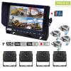 AHD set na cúvanie - 1x hybridný 7“ monitor + 4x AHD kamera s IR lED - 5m kábel