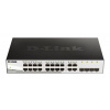 D-Link DGS-1210-20 L2/L3 Smart+ switch, 16x GbE, 4x RJ45/SFP, fanless (DGS-1210-20/E)