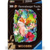 RAVENSBURGER Drevené obrysové puzzle Nádherné vtáky 300 dielikov