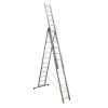 ALVE® Žebřík EUROSTYL 7612 ALU 796 cm, 3×12 příček
