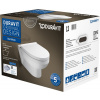 Duravit DuraStyle súprava misa + pomaly padajúca doska závesné bez splachovacieho kruhu biela 45620900A1