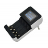 Nabíjačka s LCD displejom, AC 230V, 450mA, 4 kanály, AA ...