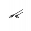 PremiumCord Kábel USB 2.0, A-B, 1m so zahnutým USB-B konektorom 90° (ku2ab1-90)