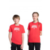 Detské bavlnené tričko adidas červená farba, s potlačou, JV5194 140