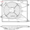 Ventilátor chladenia motora DENSO DER15005