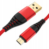 Kábel Interlook USB - microUSB typ B 2 m červený