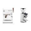Ascaso Steel DUO PID PLUS, White&Wood + Rocket Espresso FAUSTO 2.1, chrome