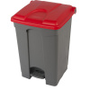 Pedálový/nášľapný zberač odpadkov ,objem 45 l, š x v x h 410 x 600 x 400 mm EUROKRAFTbasic