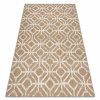 Dywany Łuszczów Koberec FLAT 48957265 Geometrický RHOMBY přírodní béžový provázek