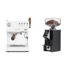 Ascaso Steel DUO PID PLUS, White&Wood + Eureka Mignon Specialita Smart, CR black