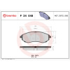 BREMBO Sada brzdových platničiek kotúčovej brzdy BREMBO P 24 048