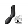 Satisfyer Curvy Trinity 2 - vzdušná 2in1 čierna vibrácia