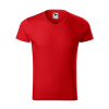 Tričko pánske MALFINI® Slim Fit V-neck 146 červená veľ. XL