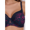 Ava Lingerie Polovystužená podprsenka 2182 Navy Blue Tmavomodrá - ružová 80H