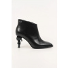 Kožené členkové topánky Karl Lagerfeld KARL NFT HEEL čierna farba, na podpätku, KL39135 KL39135.000 EUR 40