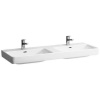 Laufen Pro S - Dvojumývadlo, 1300 mm x 460 mm, 1 otvor na batériu, biela H8149680001041