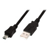 Digitus AK-300108-030-S USB A samec na B-mini 5pin samec, 2x stíněný, 3m