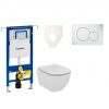 Ideal standard Cenově zvýhodněný závěsný WC set Geberit do lehkých stěn / předstěnová montáž+ WC Tesi 111.355.00.5NE1