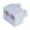 Rozdvojka RJ45, 1x8p8c/2x8p8c - telefonní ROZDV8/8