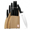 Sada nožov Berlingerhaus so stojanom BAMBOO 10 ks Black Rose Collection