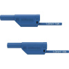 Schützinger VSFK 8700 / 1 / 100 / BL bezpečnostné meracie káble [4 mm zástrčka - 4 mm zástrčka] 100.00 cm modrá 1 ks; VSFK 8700 / 1 / 100 / BL