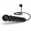 CONNECT IT prodlužovací kabel 230V, 6 zásuvek, 5m, s vypínačem, černá CES-1015-BK