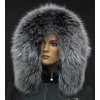 Špongr Kožušinový lem golier na kapucni z fínskeho mývala 1025 BLACK & WHITE