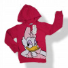 Mikina - Šťastné deti detská mikina veľkosť 116 s dlhým rukávom červená, ružová (Mikina s kapucňou izolovaná od Daisy)