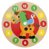 RAPPA Moje prvé drevené hodiny 14 cm zvieratká