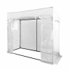 ALDOTRADE Fóliovník na paradajky veľký 200x77x168/146 cm biela plachta