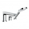 Hansgrohe Talis E, trojotvorová vaňová batéria so sadou Secuflex, chrómová, HAN-71730000