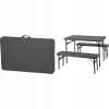 PROGARDEN Campingový set stôl + lavica skladacie KO-CM1000020