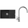 Set Sinks G14274 (dřez Ultima 860 XXL Metalblack 74 + baterie Vitalia Chrom - lesklý)
