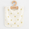 Dojčenský podbradník z organickej bavlny New Baby Olivy béžová