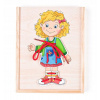 Woody Puzzle Šněrovací šatní skříň Holčička