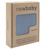 NEW BABY Bambusová pletená deka New Baby 100 x 80 cm Blue