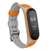 Xiaomi Jemný silikón - Mi Band 7 náhradný náramok s kovovým zapínáním Farba: Šedo oranžová MBSCZ-JS5SO