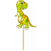 TOPPER NA TORTU K NARODENINÁM, FAREBNÝ DINOSAURUS