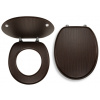 Novaservis Sedátko dyhované MDF WC/WENGE
