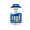 Atrament Epson 103 CMYK SET 4x 65ml pre EcoTank (Sada atramentov Epson Multipack ET103 4x65ml CMYK (C13T00S64A))